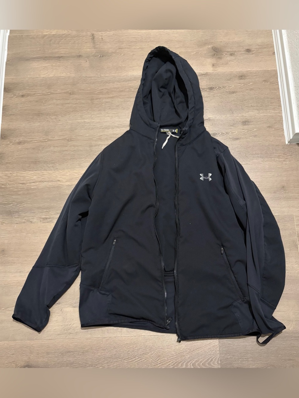 Under Armour Black Hooded Full-Zip Performance Jacket